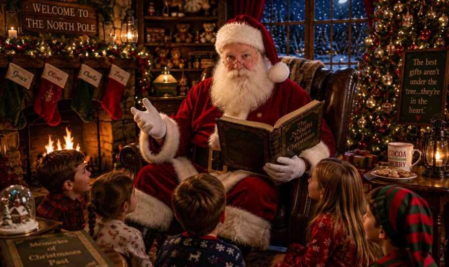 Hoteiosho: Do you come down the chimney, or appear at the door?