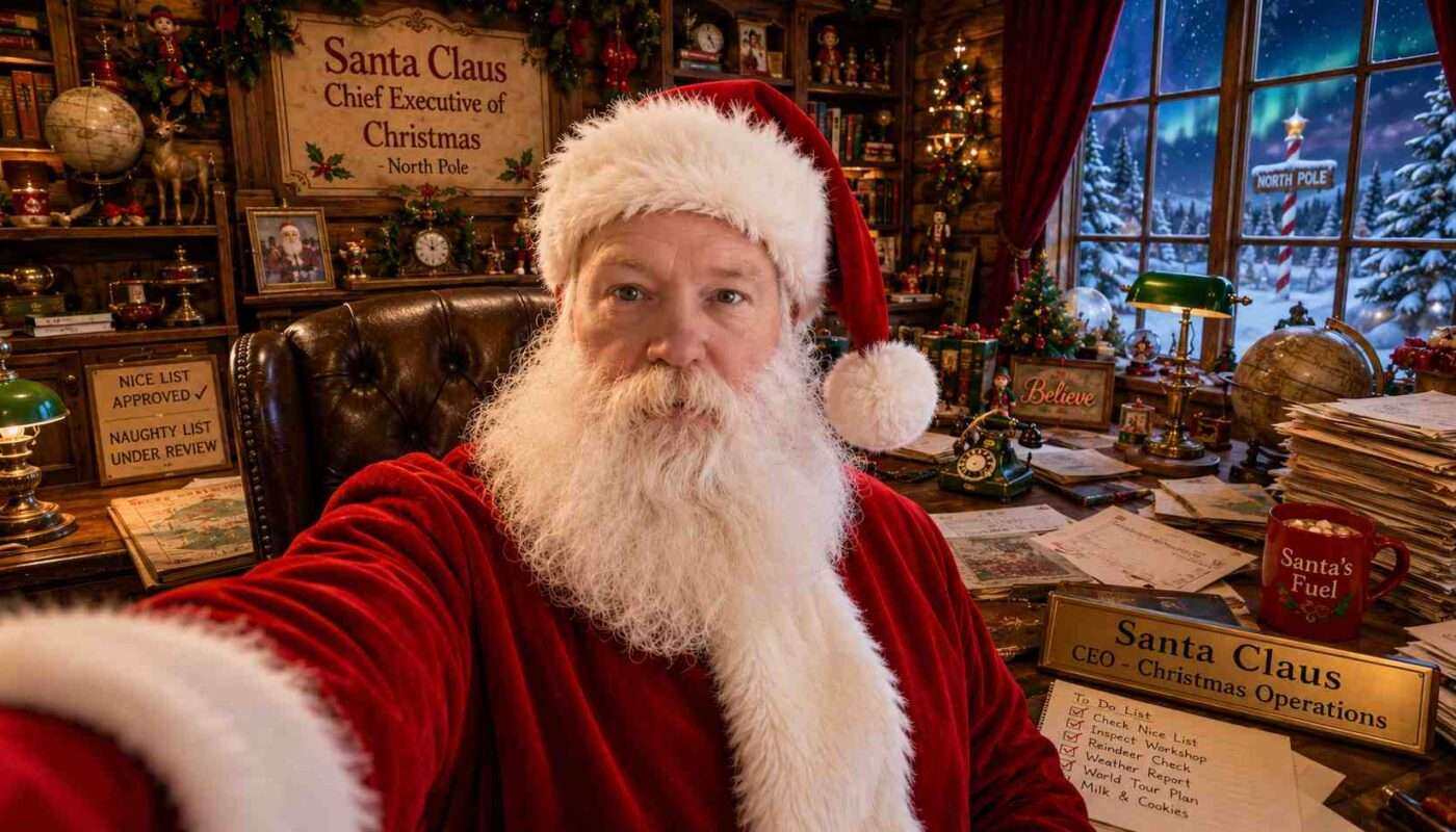 Jultomten: Do you have a long white beard? Jultomten: Do you have a long white beard?