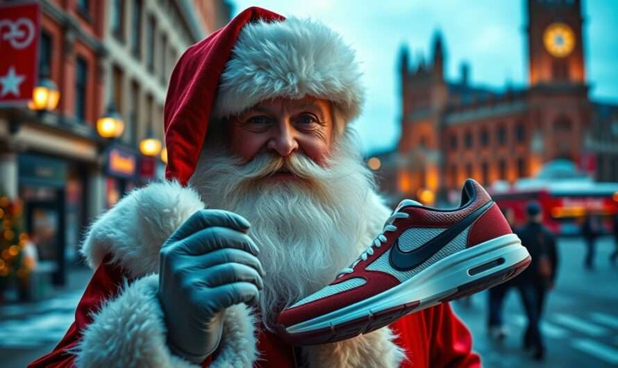 Santa Discusses Nikes for Christmas