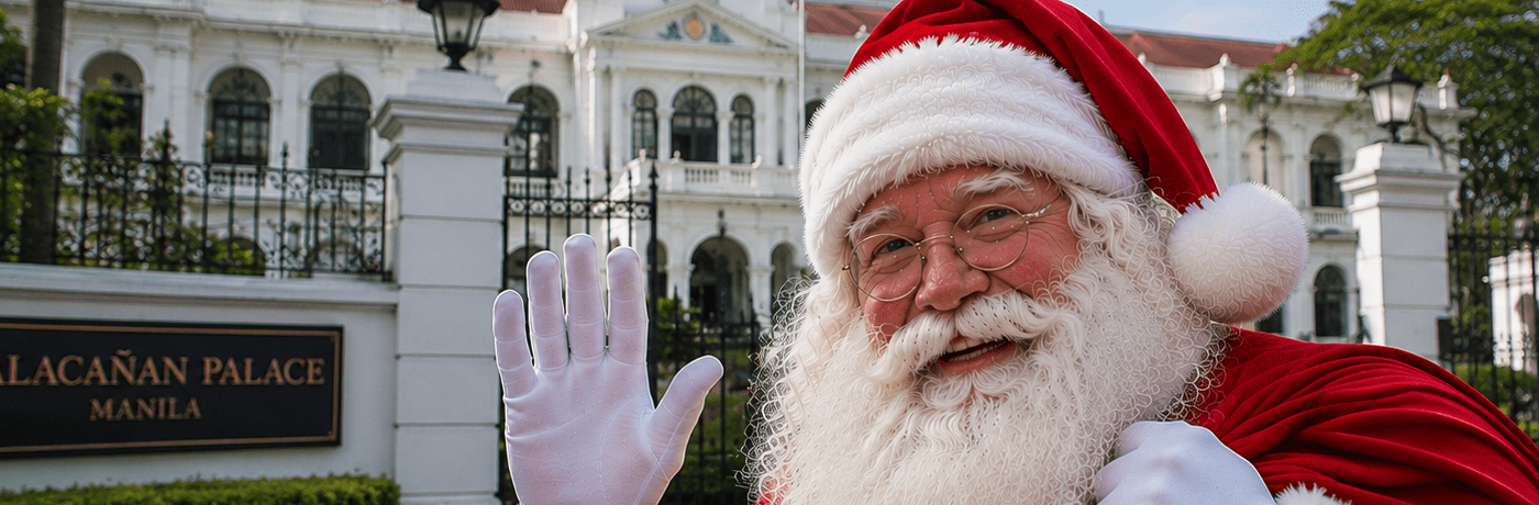 Santa Claus: Why do you always wear a red suit?