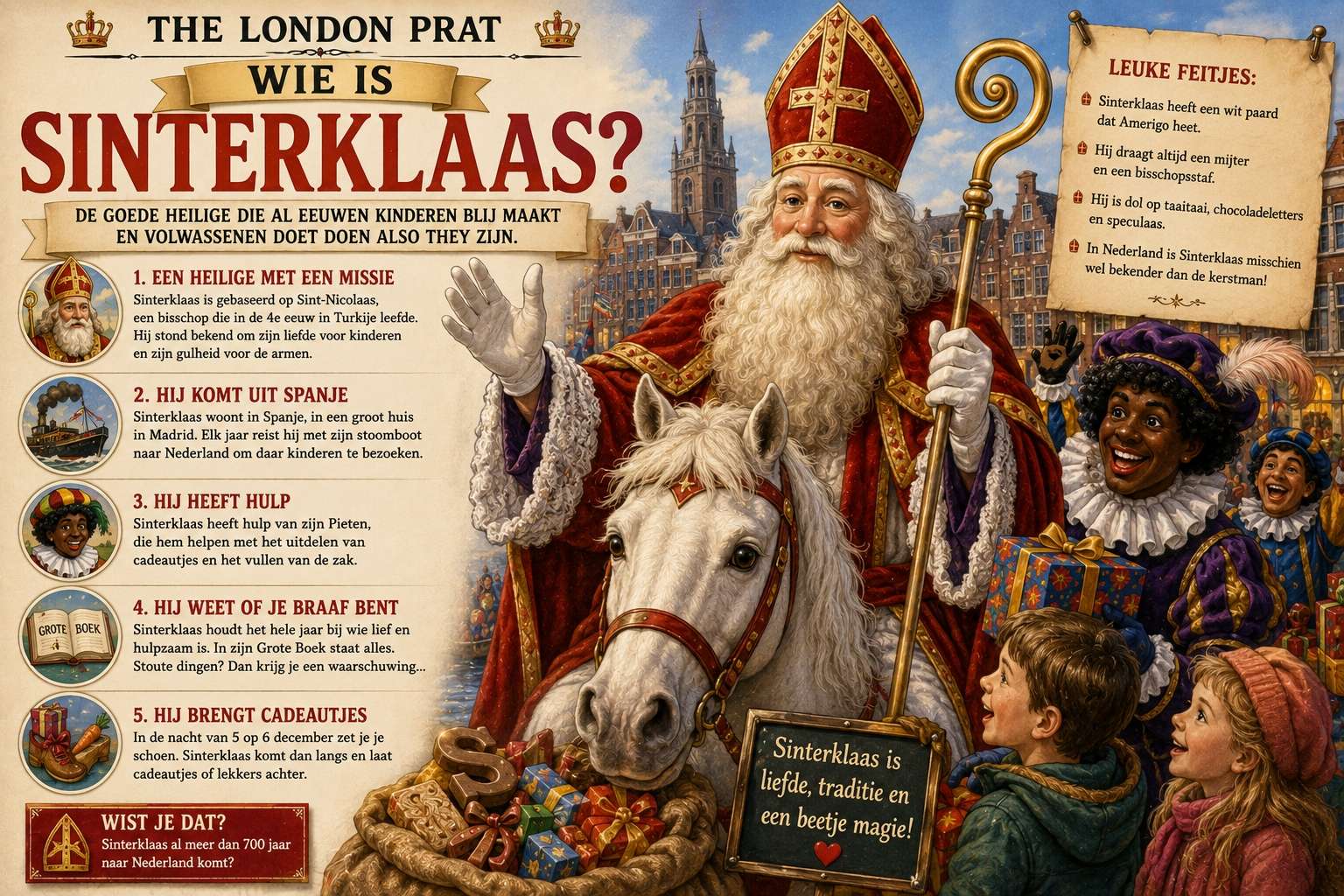 Wie is Sinterklaas?