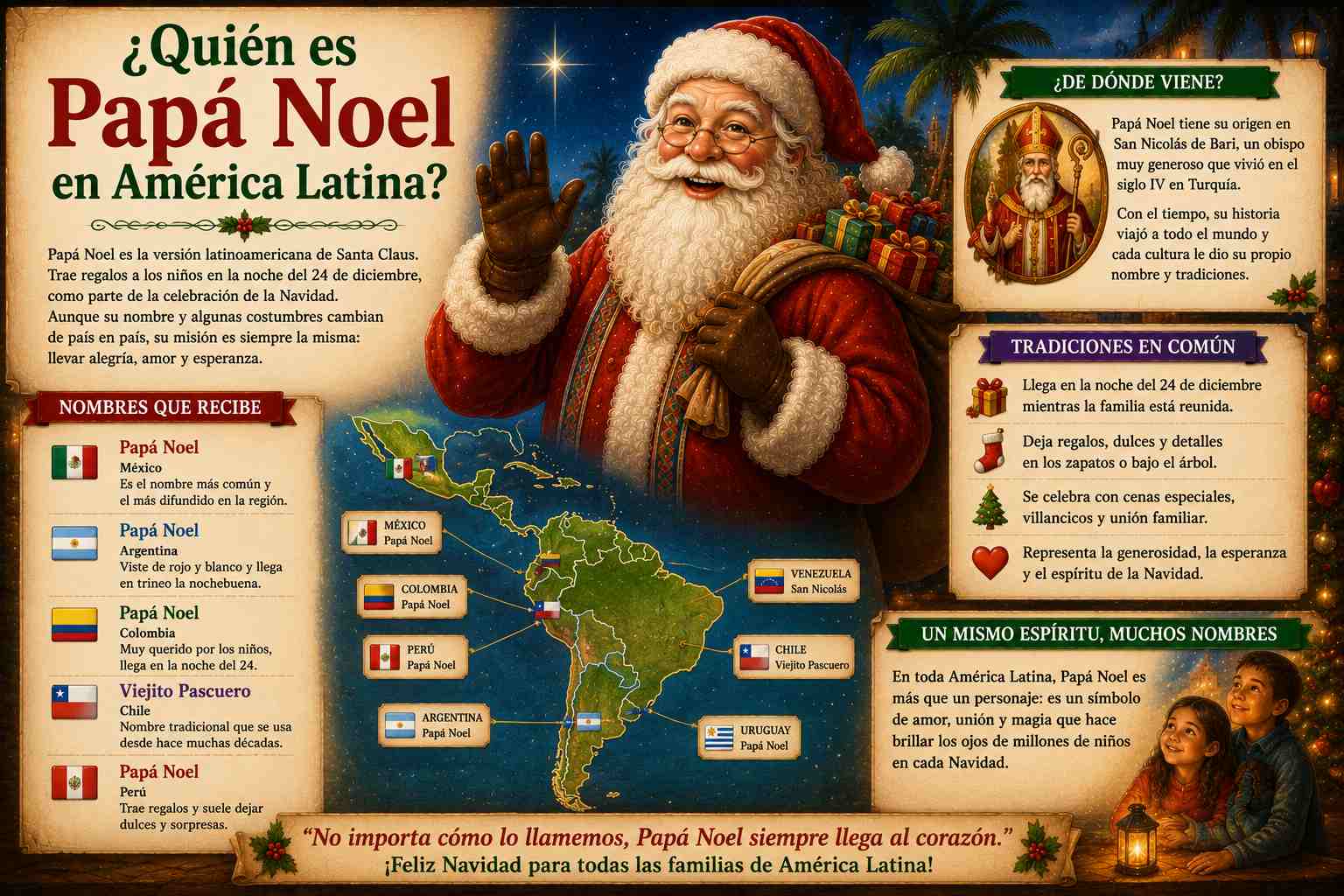 ¿Quién es Papá Noel en América Latina?